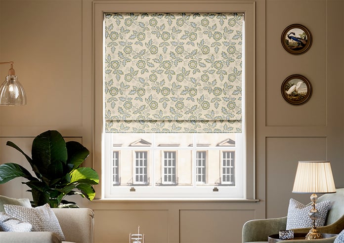 Land & Shore River, Green - Twist&Fit Roman Blind - Image 3